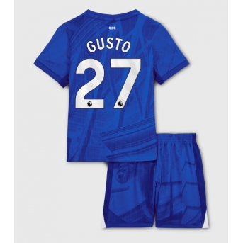 Billige Fotballdrakt Chelsea Malo Gusto #27 Replika Hjemmedraktsett Barn 2025-26 Kortermet (med bukser)